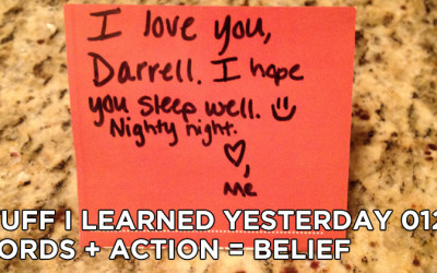 12- Words + Action = Belief