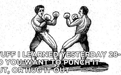 28- Do You Want to Punch it Out, or Hug it Out?