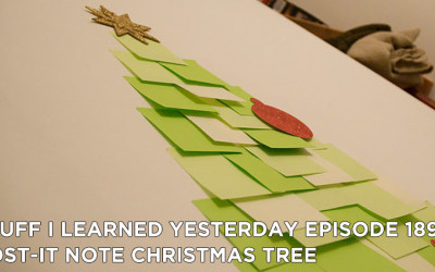 189- Post-It Note Christmas Tree