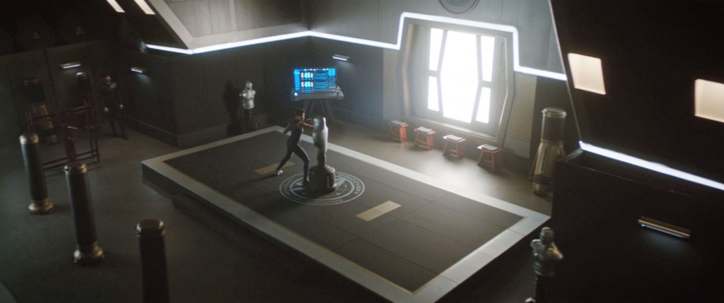 STDP 035 - Star Trek Discovery S2E10 (28:09) - Burnham & Spock in the Discovery's gymnasium.