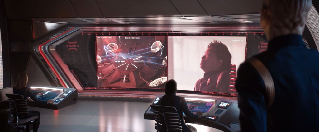 STDP 035 - Star Trek Discovery S2E10 (45:33) - Capturing the Red Angel, as shown from the Discovery bridge.